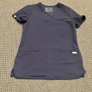 Figs navy blue scrub top. Size XXS